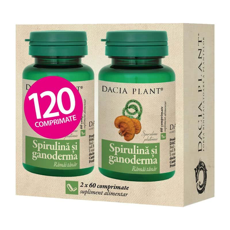 Pachet Spirulina si ganoderma 1+1 Gratuit