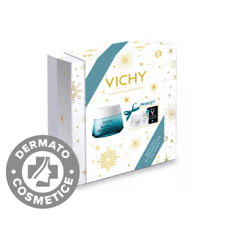 Pachet XMAS 2023 Mineral 89 Crema intens hidratanta 72h pentru toate tipurile de ten + Cadou Liftactiv Crema de noapte 15ml