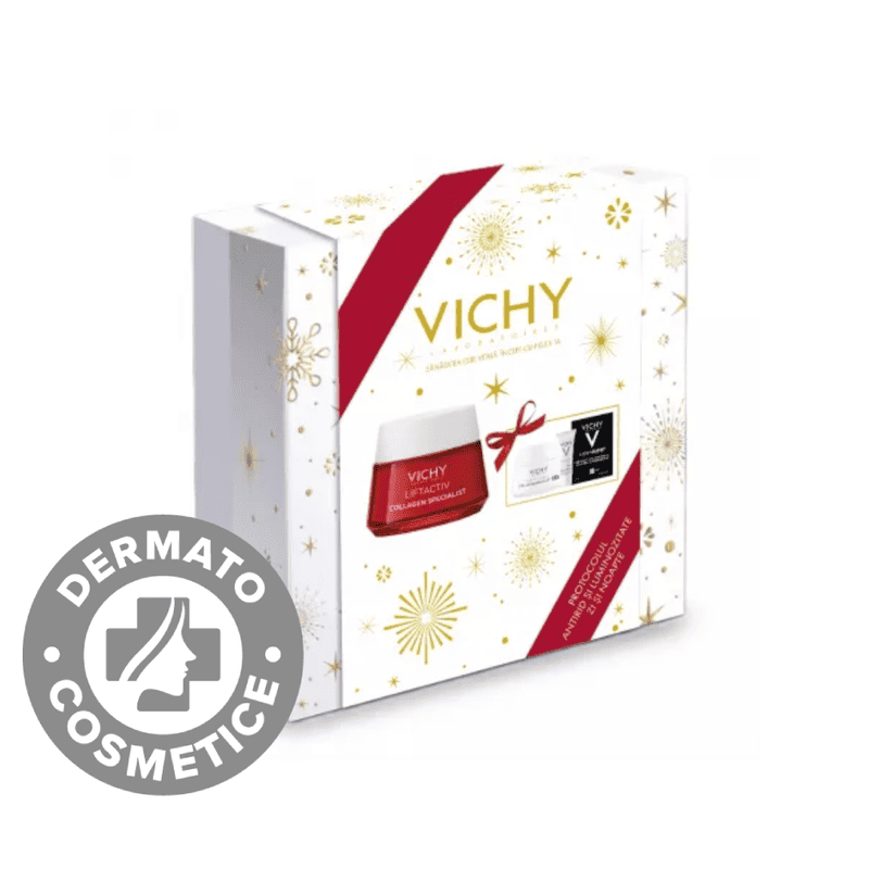 Pachet XMAX 2023 Liftactiv Collagen Specialist Crema de zi antirid 50ml + Cadou Liftactiv Crema de noapte 15ml