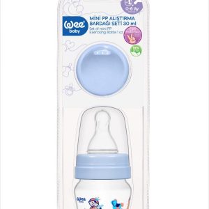 Pahar pentru bebelusi de plastic cu tetina rotunda