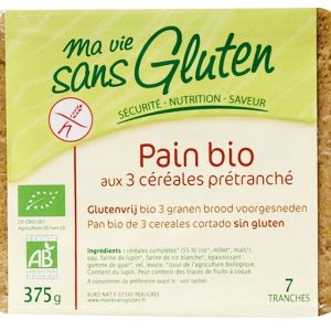 Paine 3cereale fara gluten feliata 375g - MA VIE SANS GLUTEN