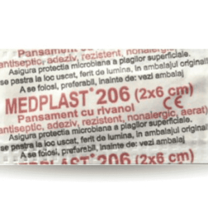 Pansament cu rivanol 2 x 6cm