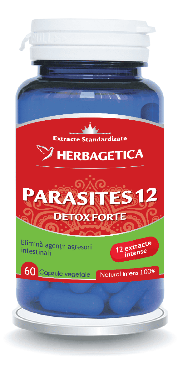 Parasites 12, 60 capsule, Herbagetica 1 Parasites 12
