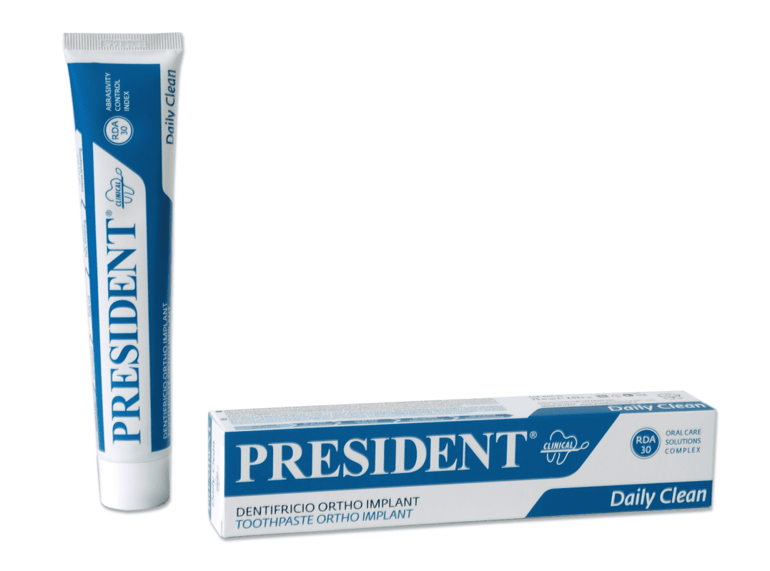 Pasta de dinti Ortho Implant, 75ml, President 1 Pasta de dinti Ortho Implant
