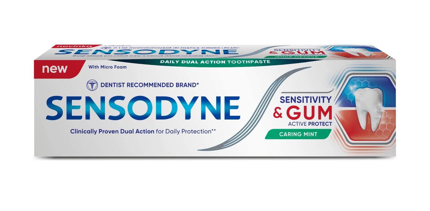 Pasta de dinti Sensitivity & Gum Active Protect, 75ml, Sensodyne 1 Pasta de dinti Sensitivity & Gum Active Protect
