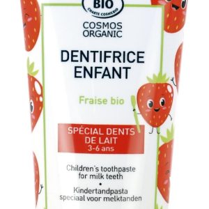 Pasta de dinti bio pentru copii dinti de lapte(3-6 ani) cu capsuni