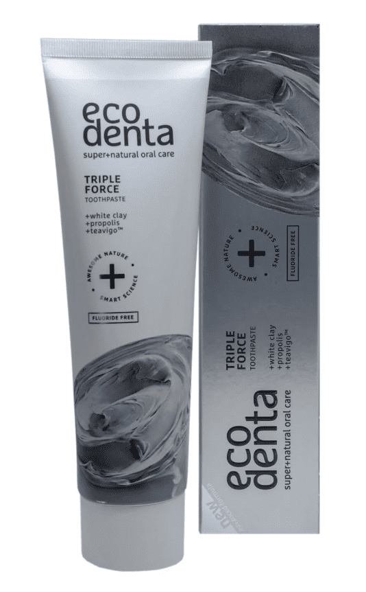 Pasta de dinti cu efect triplu pentru dinti sensibili Extra, 100ml, Ecodenta 1 Pasta de dinti cu efect triplu pentru dinti sensibili Extra