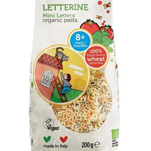 Paste in forma de litere bio vegan 8 luni+