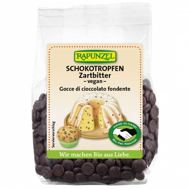 Pastile ciocolata amaruie pt prajituri 100g - RAPUNZEL