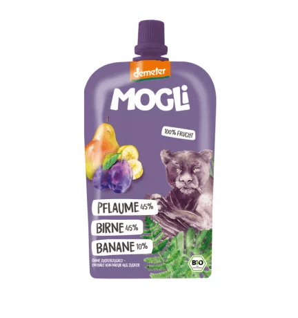 Pireu prune-pere-banane Eco, 120g, Mogli 1 Pireu prune-pere-banane Eco