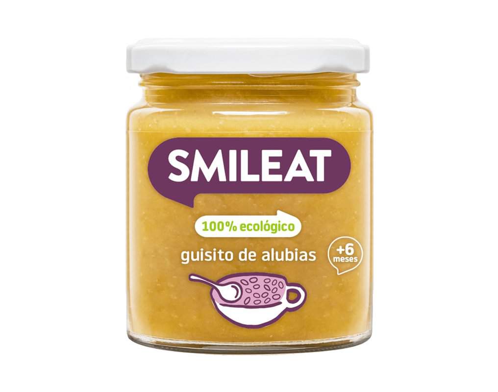 Piure de legume cu fasole alba, vitel si ulei de masline Bio +6 luni, 230g, Smileat 1 Piure de legume cu fasole alba