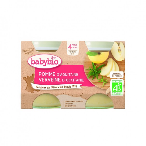 Piure de mere bio 4+ luni
