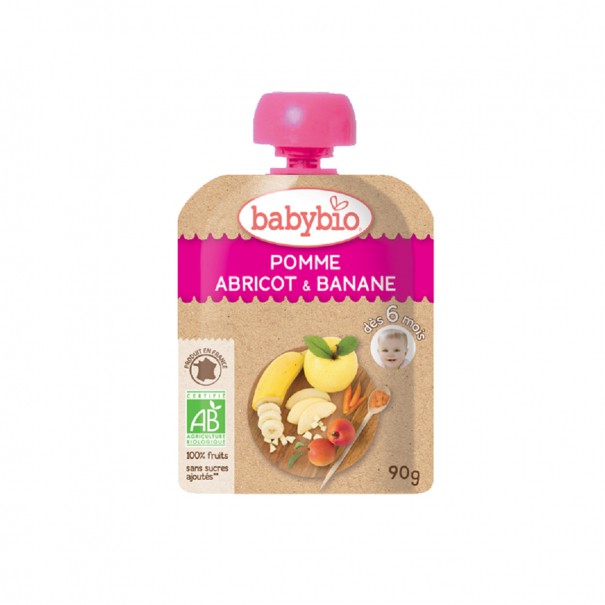 Piure de mere, caise si banane BabyBio – Gustul natural pentru bebelusi