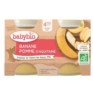 Piure de mere si banane Bio