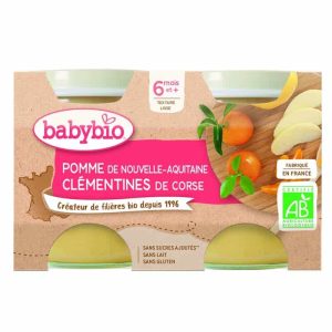 Piure de mere si clementine Bio
