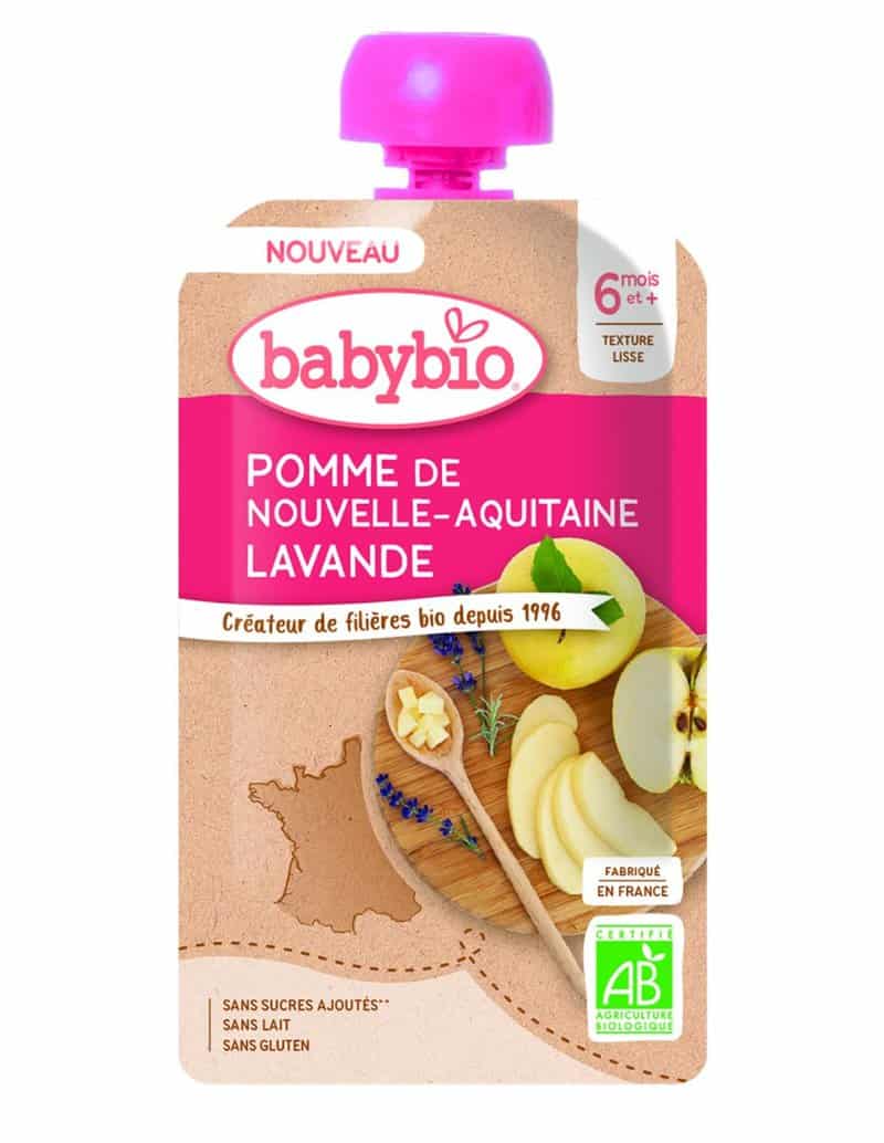 Piure de mere si lavanda Bio, 120g, BabyBio 1 Piure de mere si lavanda Bio
