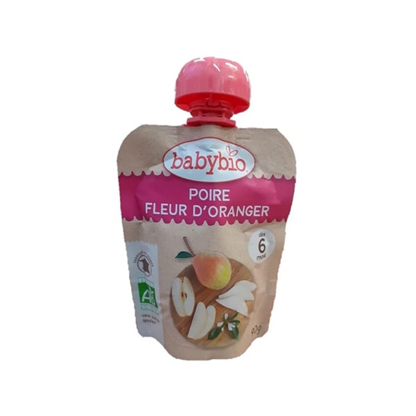 Piure de pere si flori de portocal +6 luni
