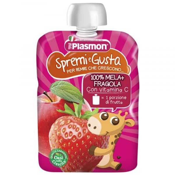 Piure din pulpa de capsune si mar