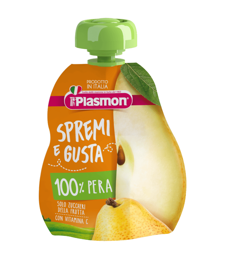 Piure mix de fructe mar, banana si para 6 luni+, 100g, Plasmon 1 Piure mix de fructe mar
