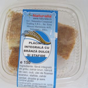 Placinta integrala branza dulce stafide 150g - NATURALIA