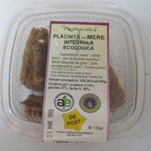 Placinta integrala mere eco 130g - NATURALIA