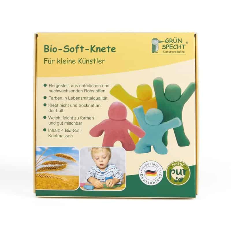 Plastilina organica pentru copii in 4 culori pentru +2 ani 680-00