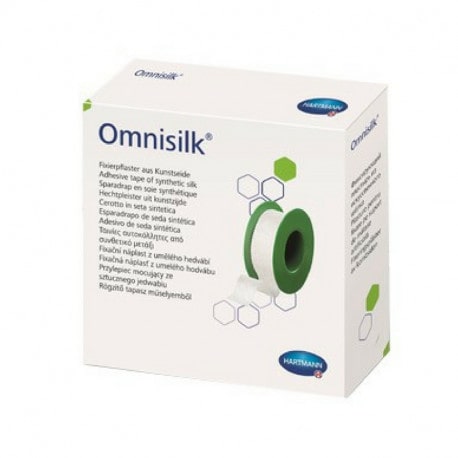 Plasture hipoalergen pe suport de matase Omnisilk 1.25cmx9.2m
