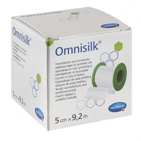 Plasture hipoalergen pe suport de matase cu margini zimtate