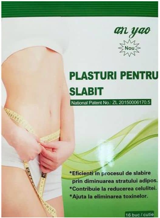 Plasture pentru slabit 7.5 x 7.5cm, 16 bucati, Naturalia Diet 1 Plasture pentru slabit 7.5 x 7.5cm