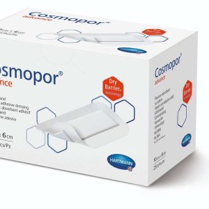 Plasture steril cu corp absorbant si margini autoadezive