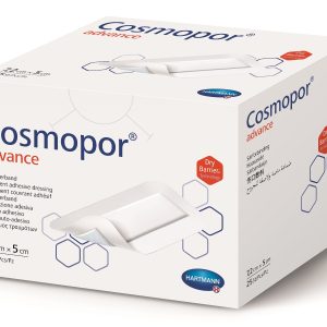 Plasture steril cu corp absorbant si margini autoadezive