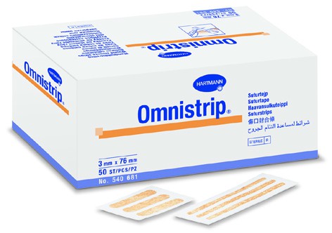 Plasturi sub forma de stripuri sterile, 6x76 mm, 50x3 bucati, Omnistrip 1 Plasturi sub forma de stripuri sterile