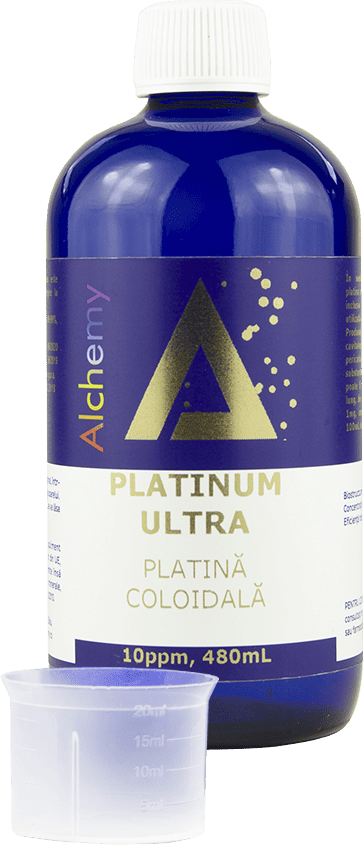 Platina coloidala Platinum Ultra 10ppm, 480ml, Alchemy 1 Platina coloidala Platinum Ultra 10ppm