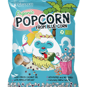 Popcorn bio pentru copii cu ulei de cocos si sare de Himalaya