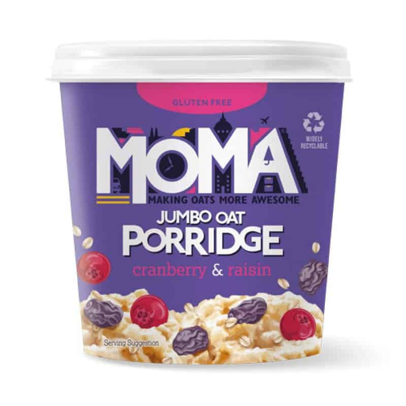Porridge fara gluten cu merisoare si stafide