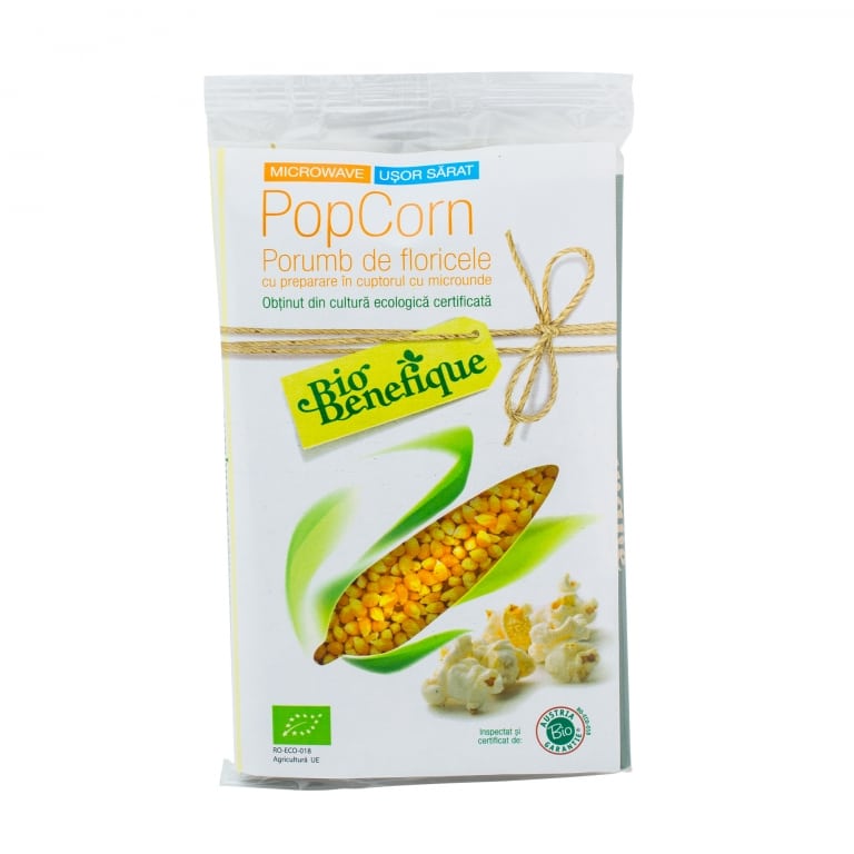 Porumb boabe pt popcorn microunde 90g - BIO BENEFIQUE