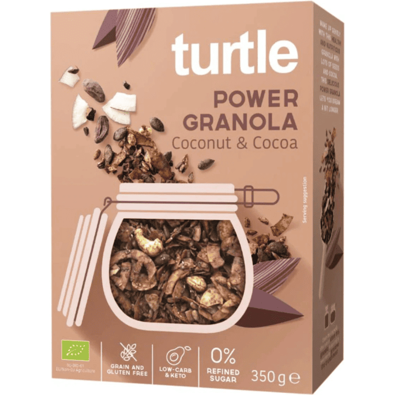 Power Granola cu nuci de cocos si cacao