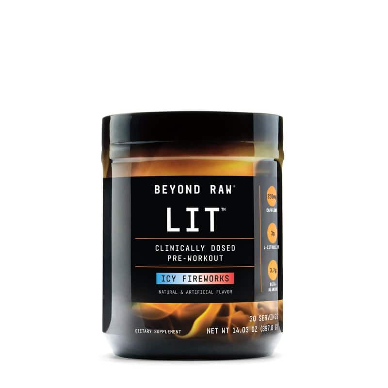 Pre Workout cu aroma de Icy Fireworks Beyond Raw LIT