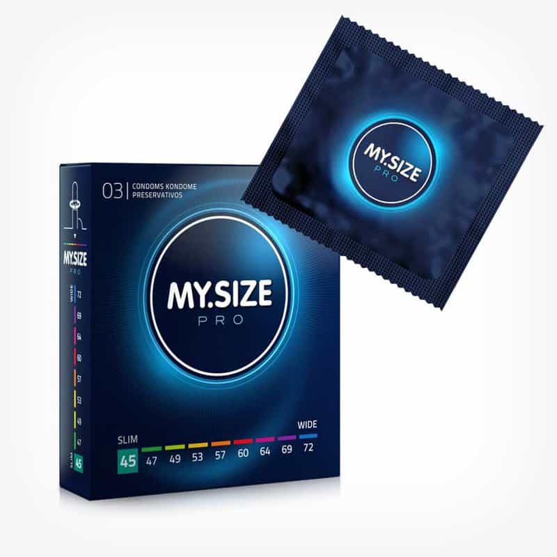 Prezervative premium My Size PRO, subtiri si rezistente, marime 45mm, 1 cutie x 3 buc 1 Prezervative premium My Size PRO