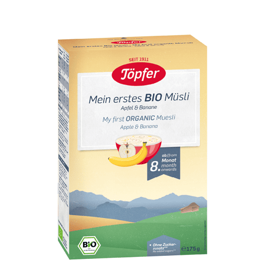 Primul meu musli cu mere si banane