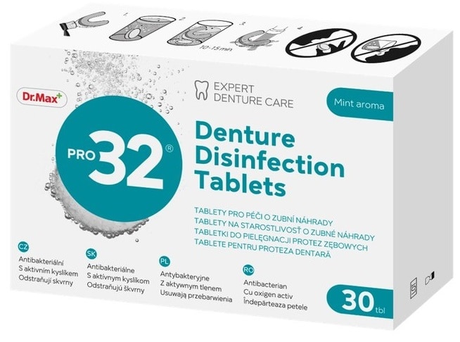 Pro32 Tablete pentru proteza dentara, 30 bucati 1 Pro32 Tablete pentru proteza dentara