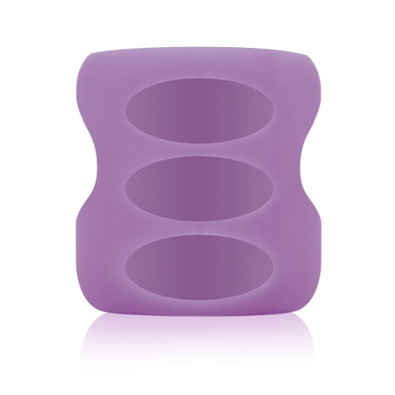 Protectie silicon pentru biberon din sticla cu gat larg violet