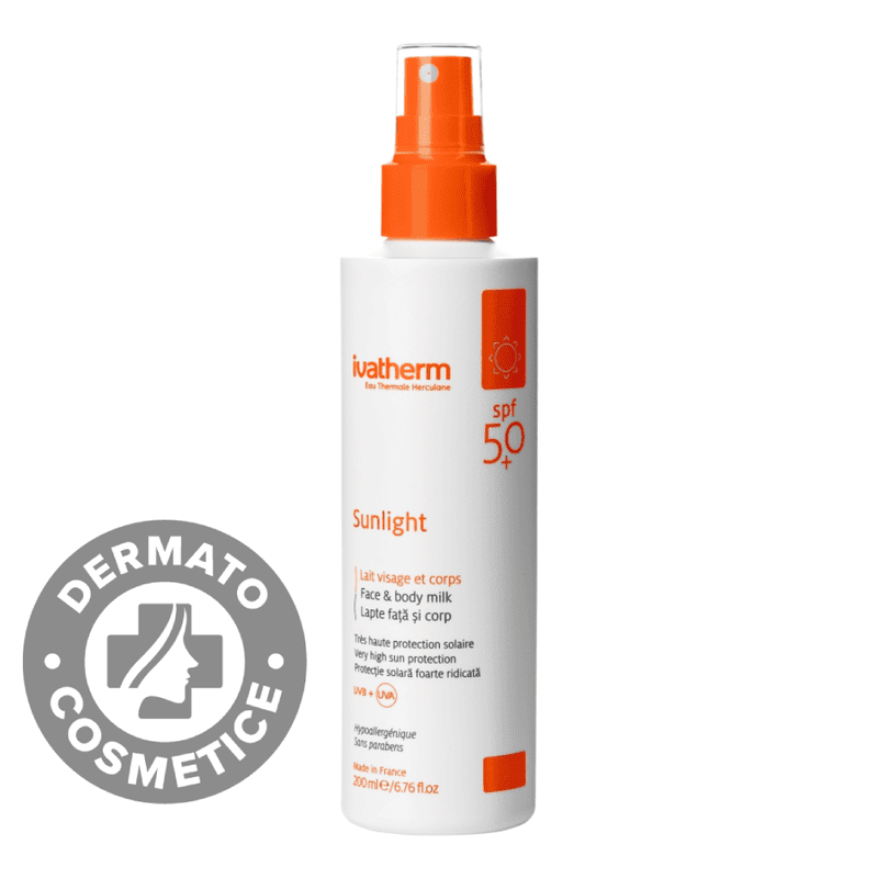 Protectie solara foarte ridicata pentru piele mixta sau grasa Dry Touch SPF50+ Sunlight