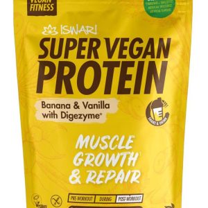 Proteina Super Vegan bio banane si vanilie cu DigeZyme
