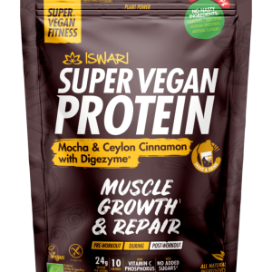 Proteina Super Vegana bio mocha si scortisoara de ceylon cu DigeZyme
