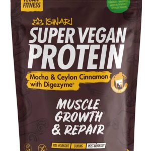 Proteina Super Vegana bio mocha si scortisoara de ceylon cu DigeZyme