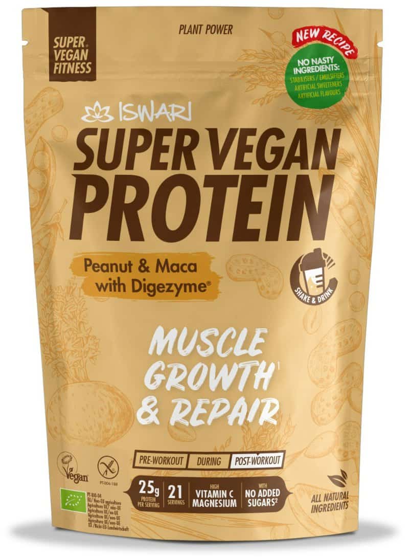 Proteina bio arahide si maca Super Vegan, 875g, Iswari 1 Proteina bio arahide si maca Super Vegan