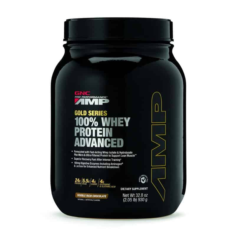 Proteina din zer cu aroma de ciocolata AMP Gold Series 100% Whey Protein Advanced