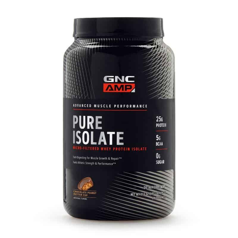 Proteina din zer cu aroma de ciocolata si unt de arahide AMP Pure Isolate