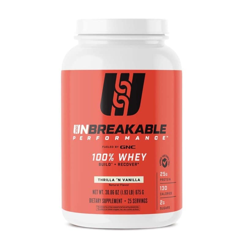 Proteina din zer cu aroma de vanilie UnBreakable Performance™ 100% Whey
